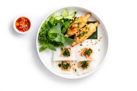 Sugar Cane Shrimp Banh Hoi Shùn Huà Zhè Xiā Bīn Hǎi