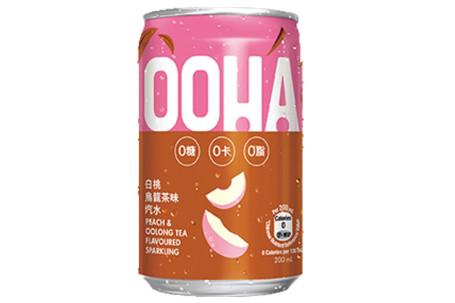 Ooha Bái Táo Wū Lóng Chá Wèi Wú Táng Qì Shuǐ (200Ml)