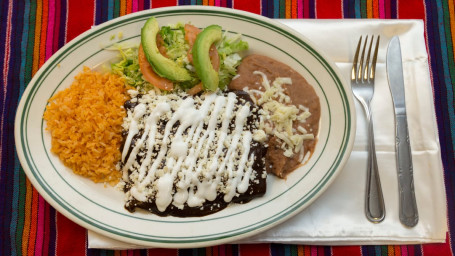 Chicken With Poblano Mole Enchiladas