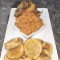 Pelloma's Fusion: Potato Chips, Honey Beans With A Dash Of Red Stew, 1 Pieces Tilapia Fish