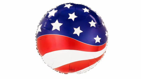 17 Ballon Mit Patriotischer Flagge