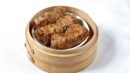 Stuffed Bean Curd W/ Meat And Vegetables Háo Yóu Xiān Zhú Juǎn