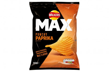 Walkers Max Paprika Chips 150G