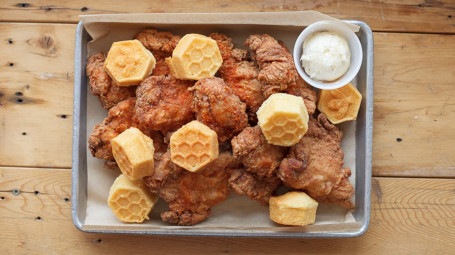 8 Pc. Chicken, Honey Butter, 8 Corn Muffins