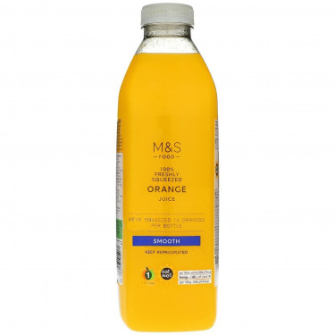 M S Food Frisch Gepresster Orangensaft Glatt 1Ltr