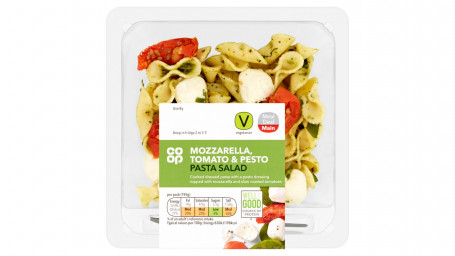 Co Op Mozzarella, Tomaten-Pesto-Nudelsalat 195G