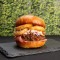 Geladener Pulled Beef Und Bacon Burger (5563 Kj)