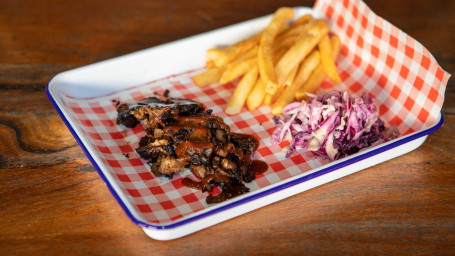Texas Brisket With Chips And Southern Slaw