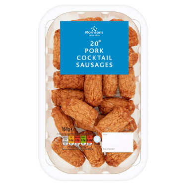 Morrisons Cocktailwürste Aus Schweinefleisch, 20 Stück, 164 G