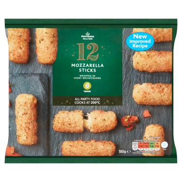 Morrisons 12 Mozzarella-Sticks 180G