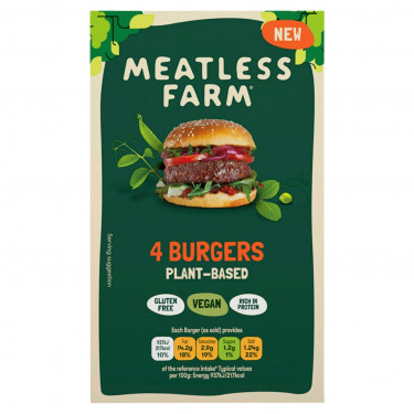 Fleischlose Farm-Pflanzen-Basierte 4 Burger 400G