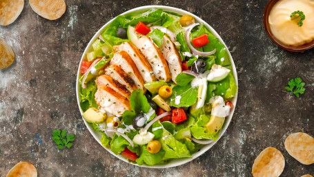 Cookout Chicken Greek Salad