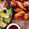 16 Wings, Gartenfrischer Salat 2 Dips