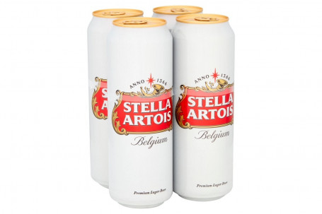 Stella Artois Belgium Premium Lagerbierdosen 4 X 568 Ml
