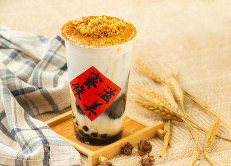 Huā Shēng Nèn Xiān Cǎo Kǎo Nǎi Peanut Grass Jelly Caramel Fresh Milk