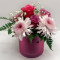 Small Pink Round Vase