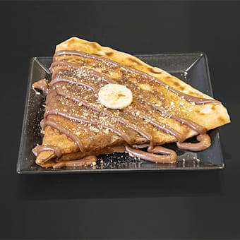 Crepe Schokoladenpraline Mit Frischer Banane