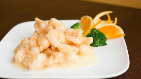 S16 Crispy Shrimp W. Lemon Sauce Níng Méng Cuì Pí Xiā