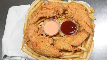 Chicken Tender Basket (5 Strips, Includes ½ Fry)