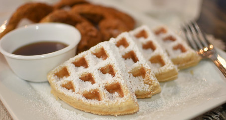 Cajun Wings And Golden Cinnamon Waffle