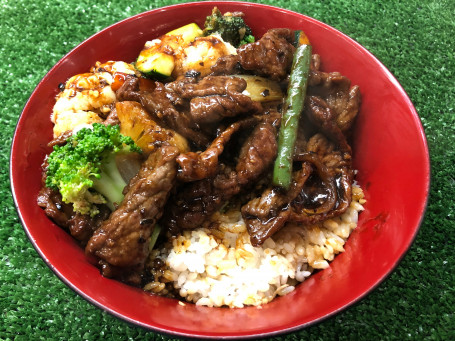 Beef Veggie Rice Bowl