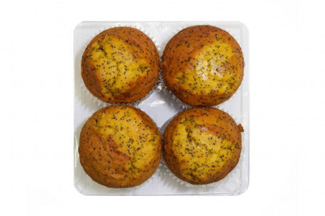 Piedimonte's Orange Poppy Seed Muffins (4 Pack)