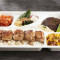 100% Hé Niú Hàn Bǎo Pái Yǔ Jī Tuǐ Ròu Biàn Dāng 100% Wagyu Hamburg Steak ＆ Chicken Leg Bento