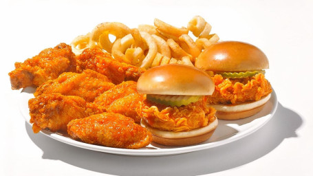 2 Chicken Sliders 5 Bonein Wings Combo