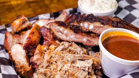 Rib Burn Off Champion Meal 2- Pick 3 Meats And 2 Sides Of Your Choice