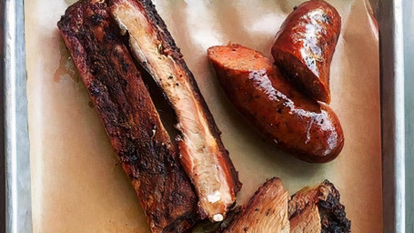 All Beef Bbq Combination -2Beef Ribs ,Brisket,1 Beef Sausage,2 Sides