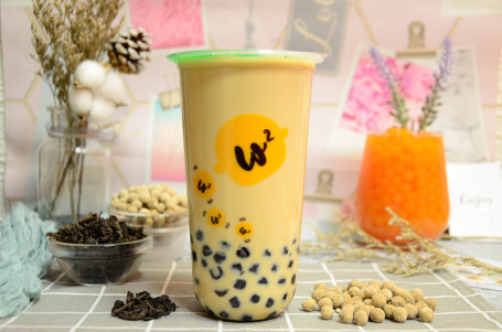 Roasted Oolong Milk Tea Tàn Péi Wū Lóng Nǎi Chá