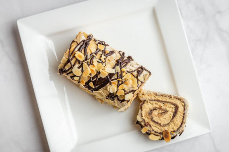 Espresso Butter, Almond Chocolate Roulade