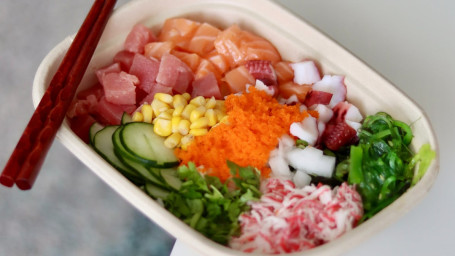 Large Poke Bowl(Served With 4Scoops Of Proteins)