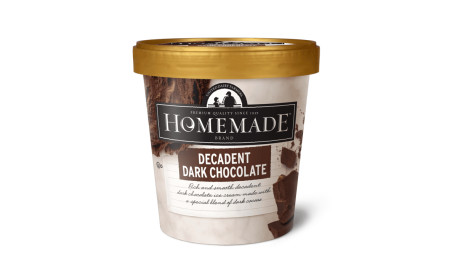 Pint Homemade Decadent Dark Chocolate Ice Cream