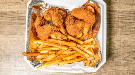 6Pc Whole Wing Dinner W/ Fries