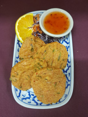 Thai Fish Cake (Tod Mun Pla) (4 Pieces)