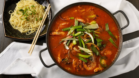 Spicy Seafood Hot Pot Noodles