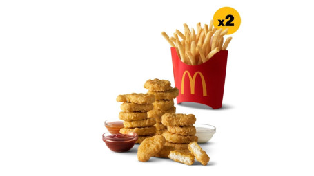 20 Stk. Chicken Mcnuggets 2 Mittelgroße Pommes