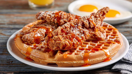 Chicken Waffle (Hot Honey Sauce) 2 Eggs