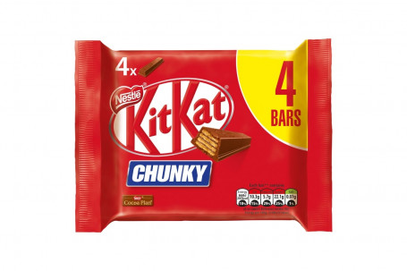 Kit Kat Chunky Milk Chocolate Bar Multipack 40g 4er Pack