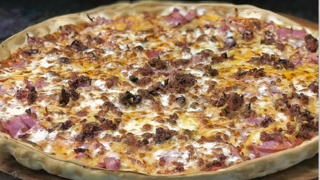 Canadian Bacon And Cheddar Specialty Pizza