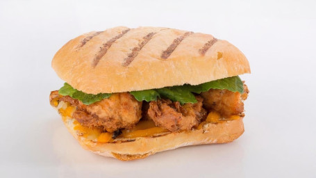 Half Spicy Fried Ale Laced Chicken Tender Panini