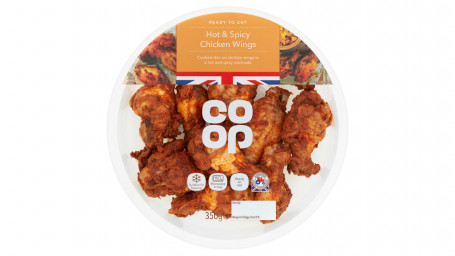 Co Op Hot Spicy Chicken Wings 350G