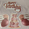 Rose Gold Happy Birthday Mini Cards