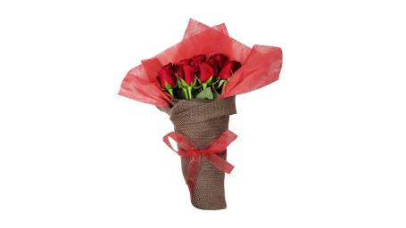 Roses In Burlap