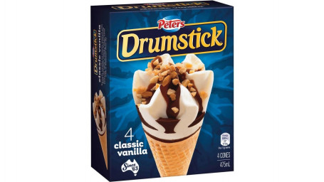 Peters Vanilla Drumsticks 4Pk