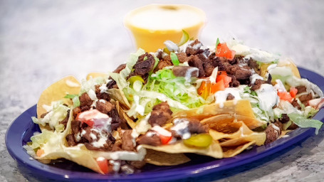 Nachos: Carne Asada Steak