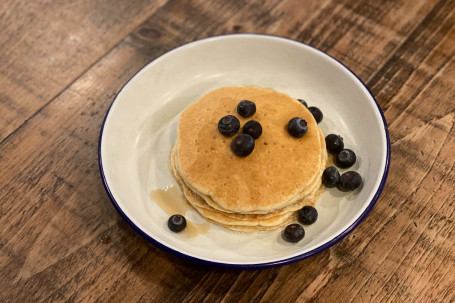 Blueberries Maple Syrup Pancakes