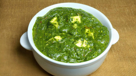 Palak Paneer (Spinach Cheese) (Add Rice, Naan In $1 Each)