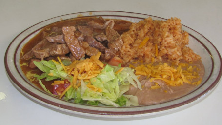 Spicy Guiso Plate With Rice Beans